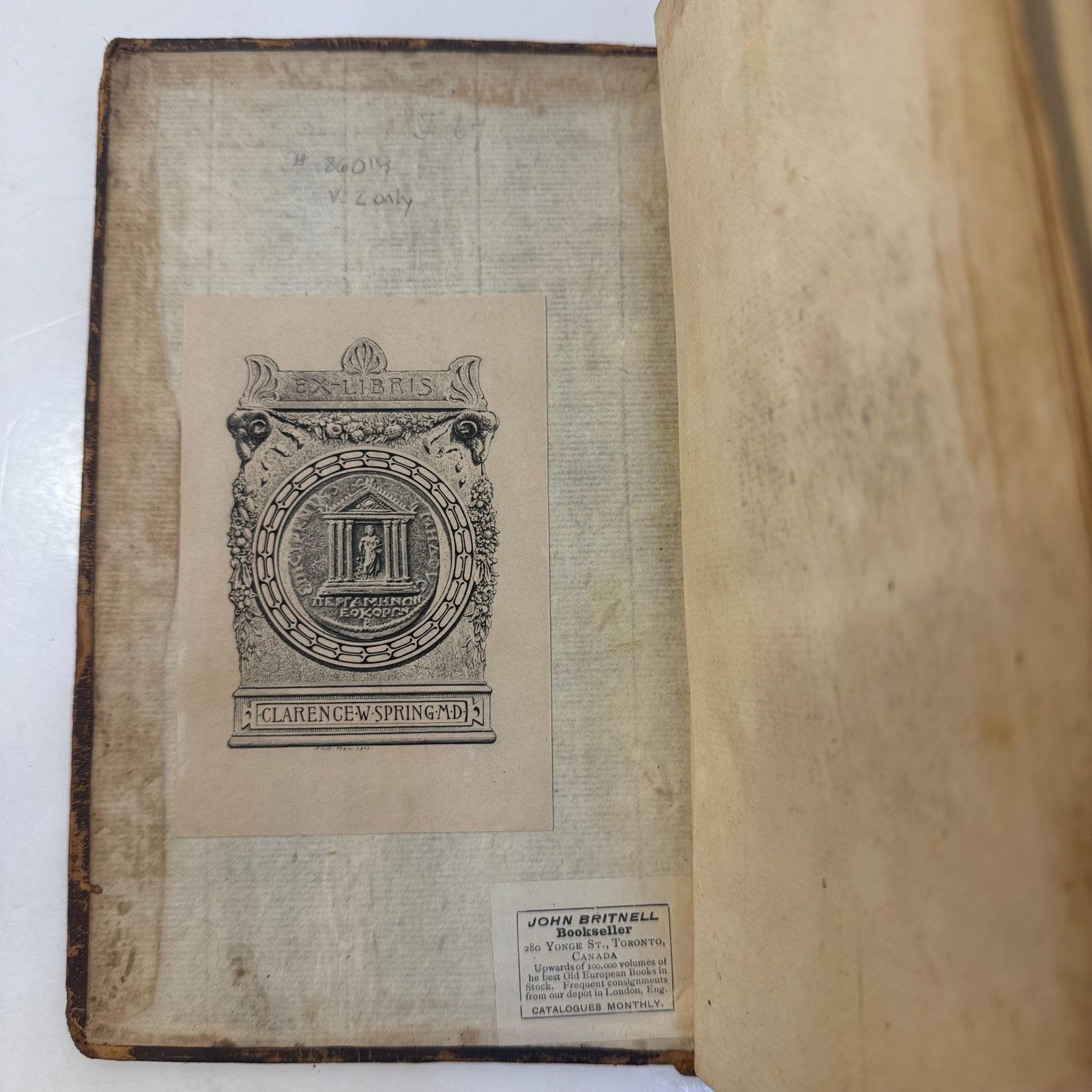 The History of Physick; From The Time of Galen, to the Beginning of The Sixteenth Century. Cheifly with Rergard to Practice. In a Discourse Wriotten to Doctor Mead. part II, Containing all The Greek Writers. The Fourth Edition. To Which Now is First Added, Some Account of The Life and Writings of the Author, with a New and Copious Index of Authors quoted, and Medicines, Diseases and Cures. — photograph 8.