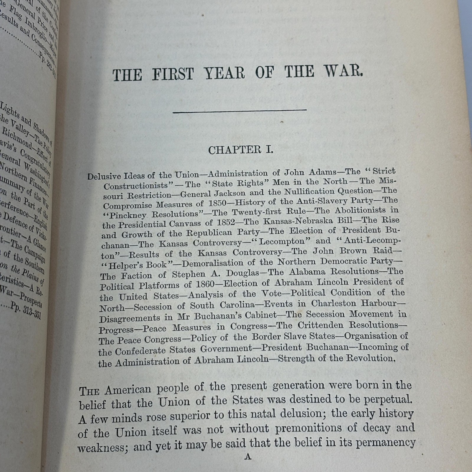 The First Year of The War in America. Reprinted From the Last Corrected and Revised Richmond Edition. (Second Edition) — photograph 4.