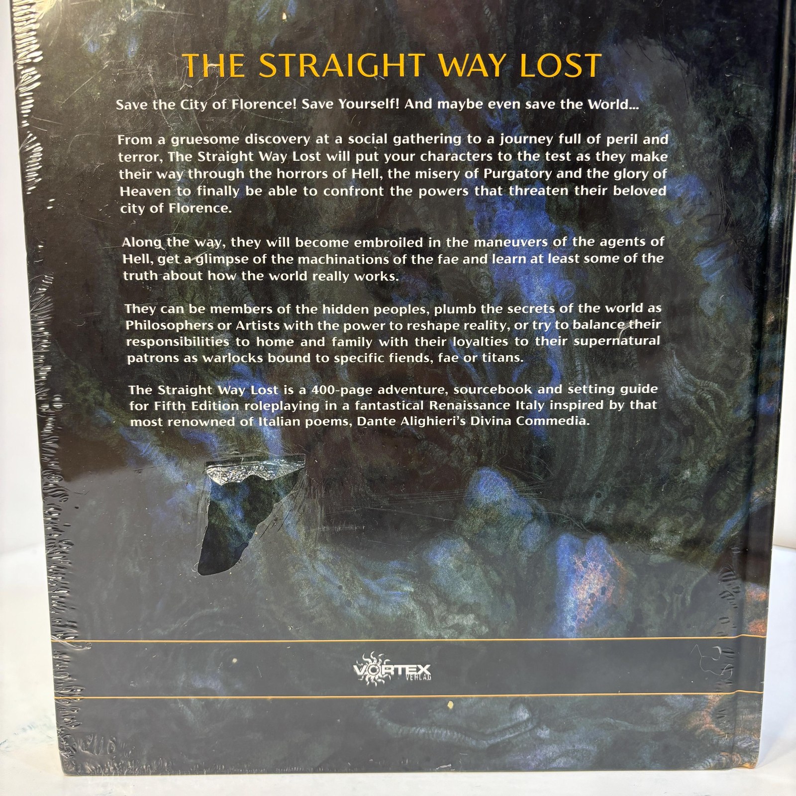 The Straight Way Lost, A 5e Compatible Adventure & Sourcebook. Adventuring between Heaven and Hell in a Fantastical Renaissance Italy — photograph 3.