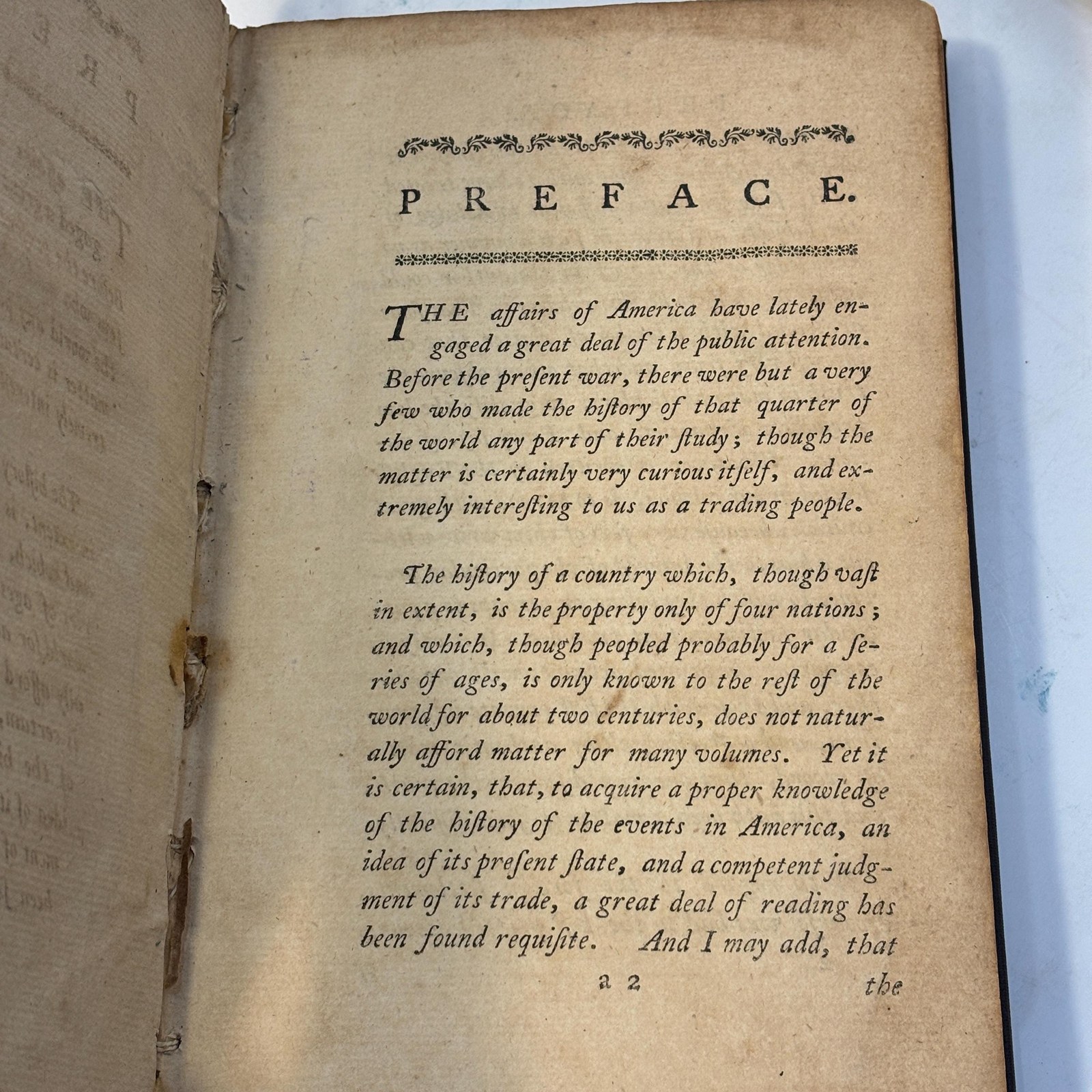 An Account of The European Settlements in America. In Six Parts. I. A Short History of the Discovery of that Part of The World. II. The manners and customs of The Original Inhabitants. III. Of the Spanish Settlements. IV. Of The Portugese. V. Of The French, Dutch, and Danish. VI. Of The English. Each part contains an accurate Description of The Settlements in it, their Extent, Climate, Productions, Trade, Genius and Disposition of Their Inhabitants: The interests of Several Powers of Europe with Respect to Those Settlements; and their Political and Commercial Views with Regard to Each Other. In Two Volumes. The Fourth Edition, with Improvements. — photograph 9.