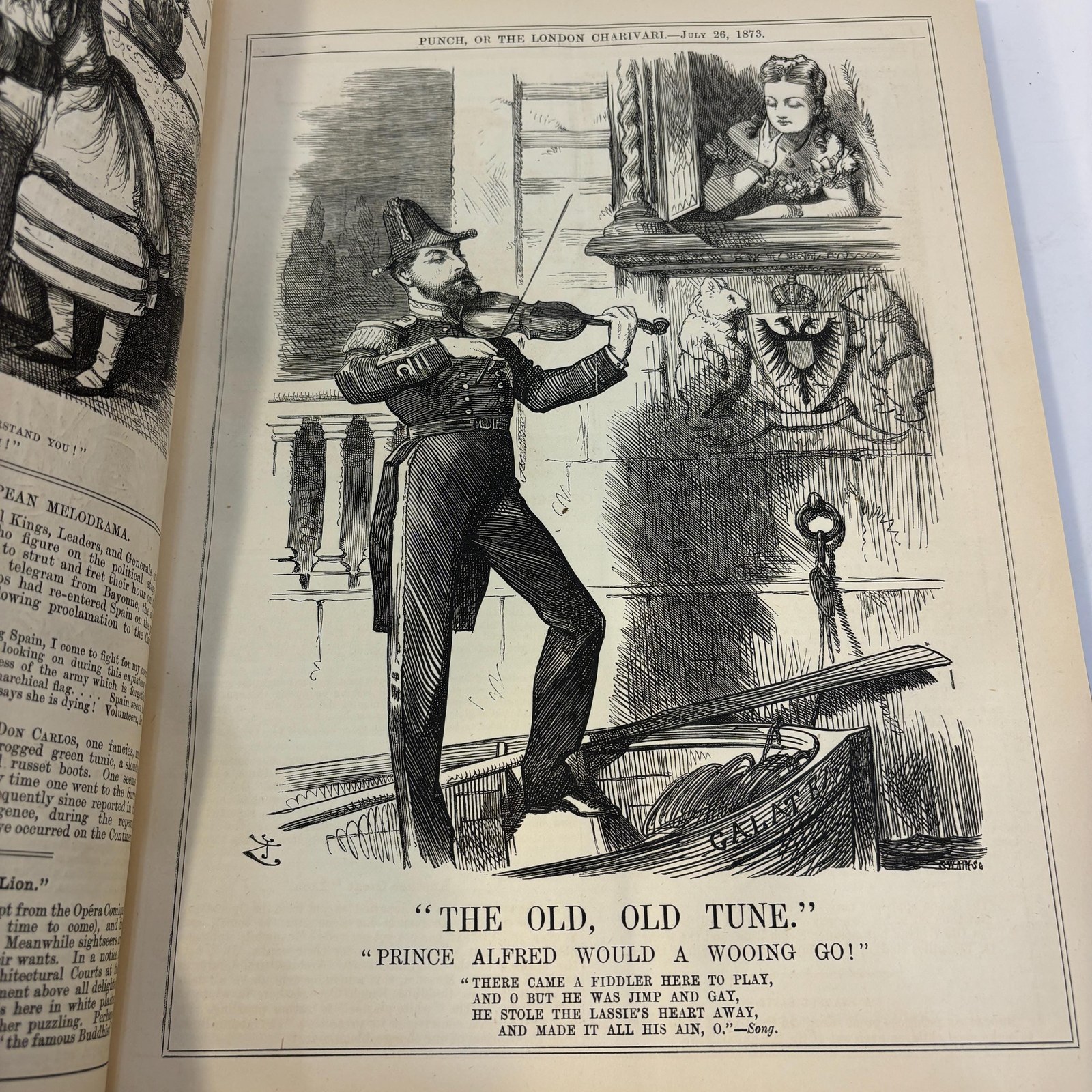 Punch, or The London Charivari. Vols. LXIV, LXV for the year 1873, 2 volumes. — photograph 3.