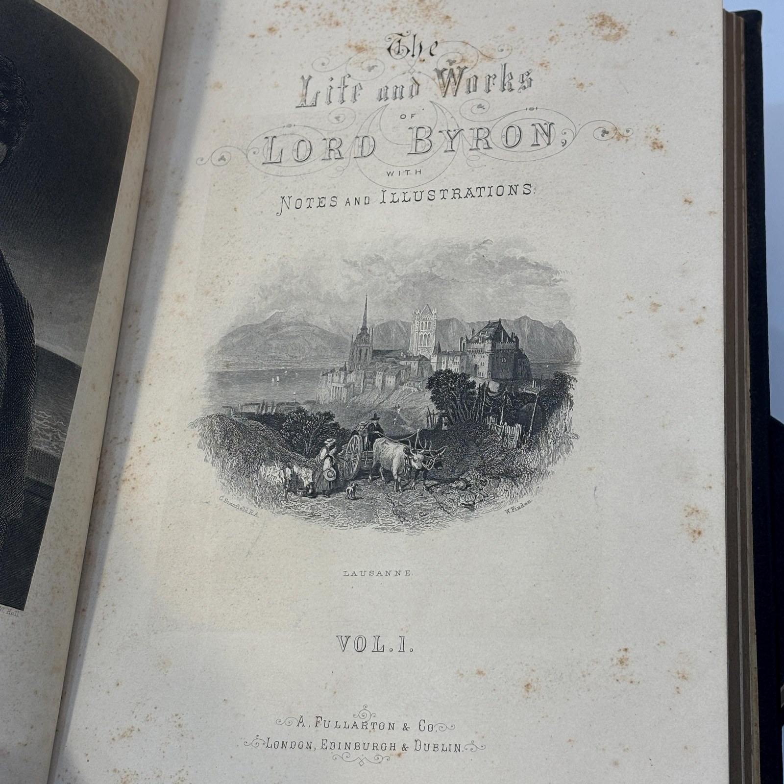 The Drawing-Room Edition of The Poetical Works of Lord Byron: With Illustrative Notes, and a Memoir of The Life of The Author. (2 Volumes) 72 engraved plates. — photograph 3.
