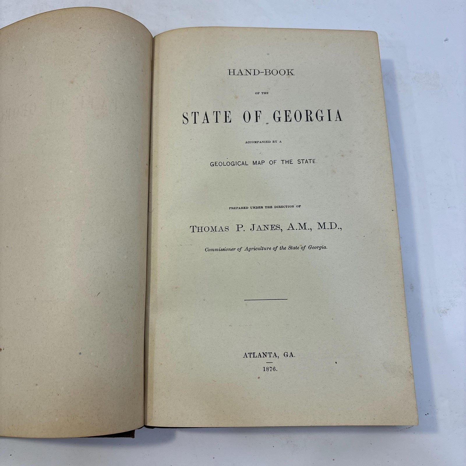 Hand-Book of The State of Georgia Accompanied by a Geological Map of The State — photograph 3.