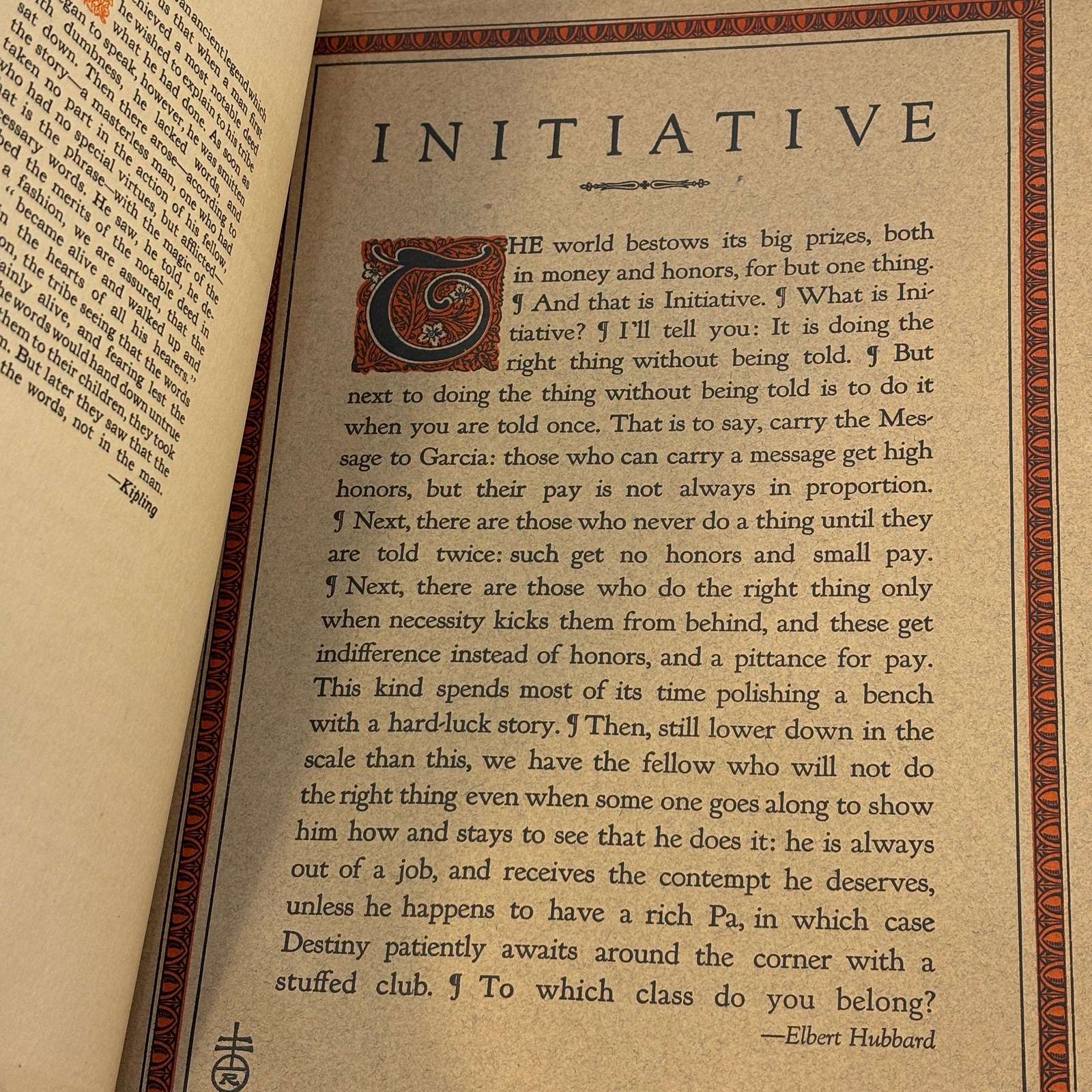 Elbert Hubbard's Scrap Book Containing the Inspired and Inspiring Selections Gathered During a Life Time of Discriminating Reading for His Own Use. Printed and Made Into a Book by The Roycrofters, at Their Shops, In East Aurora, Erie County, New York State — photograph 8.