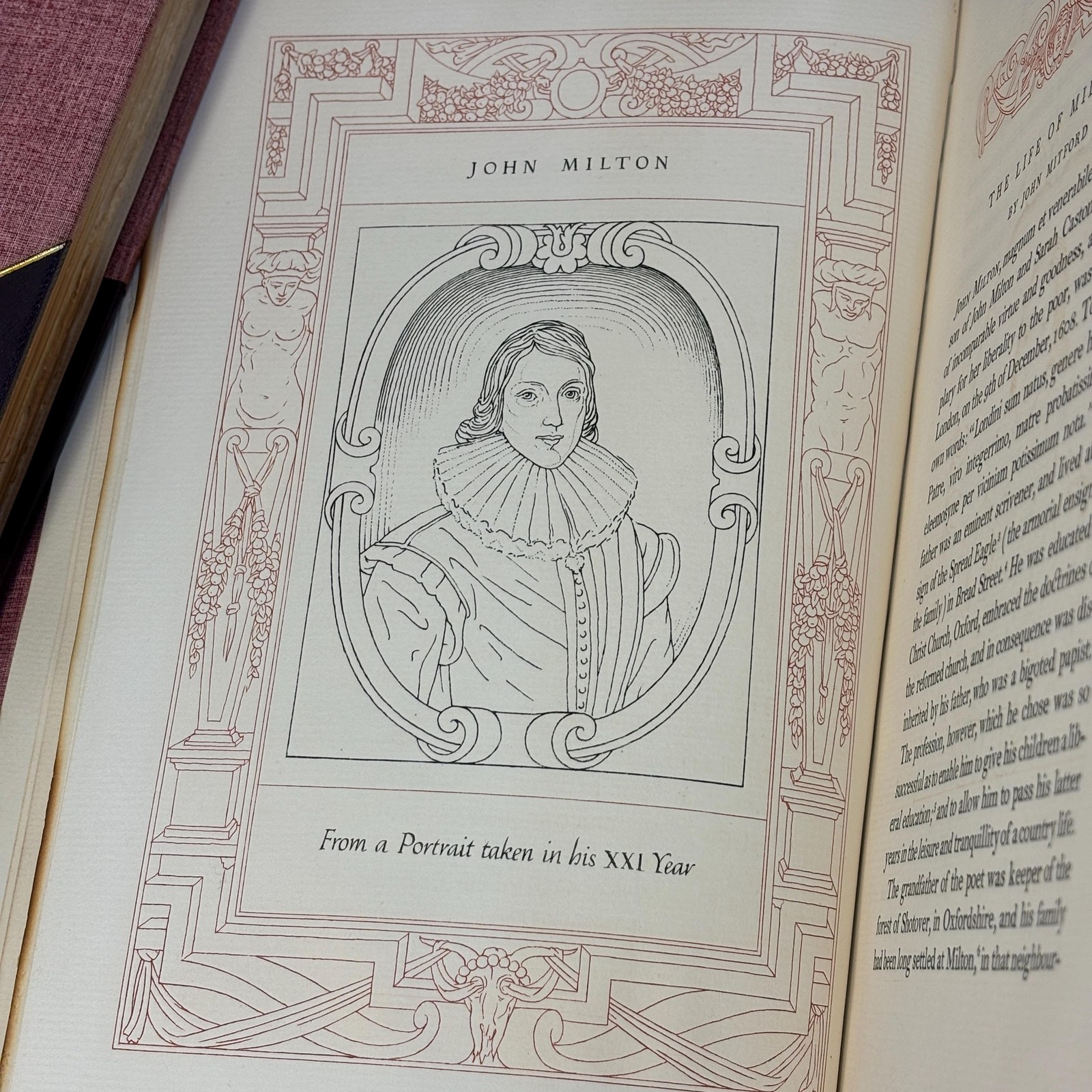 The Poetical Works of John Milton With a Life of The Author and Illustrations. Limited Hand-Made Paper Edition #324/555 — photograph 4.