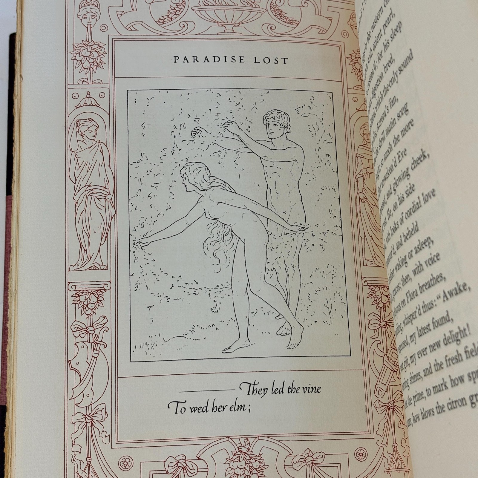 The Poetical Works of John Milton With a Life of The Author and Illustrations. Limited Hand-Made Paper Edition #324/555 — photograph 6.