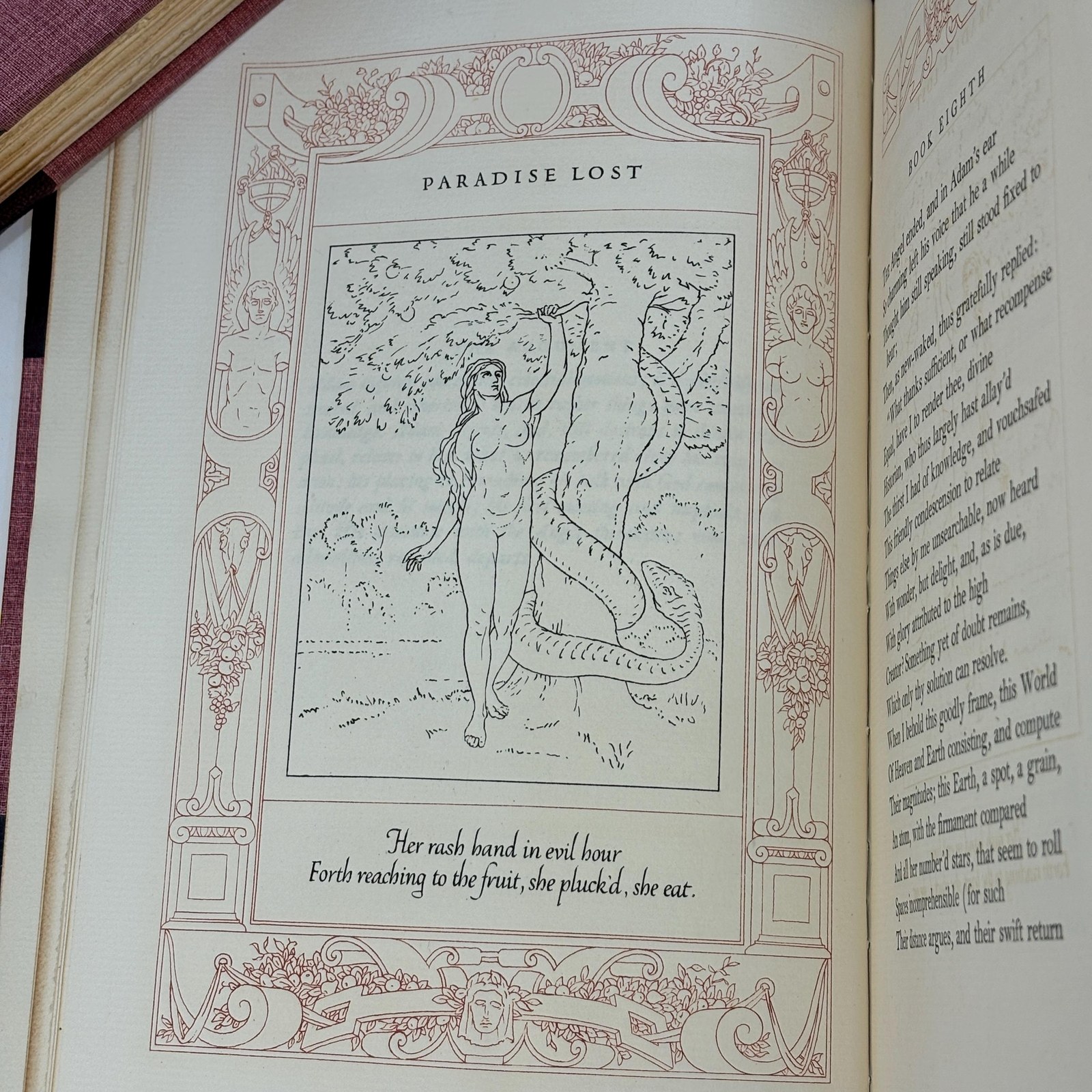 The Poetical Works of John Milton With a Life of The Author and Illustrations. Limited Hand-Made Paper Edition #324/555 — photograph 8.