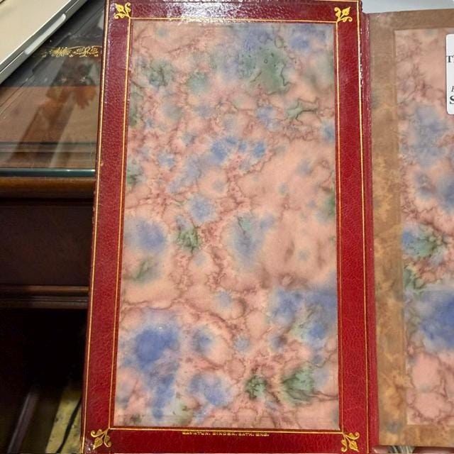 The Works of Robert Burns; With His Life, by Allan Cunningham. In Eight Volumes. Bayntun Doublure Signed Binding. — photograph 4.