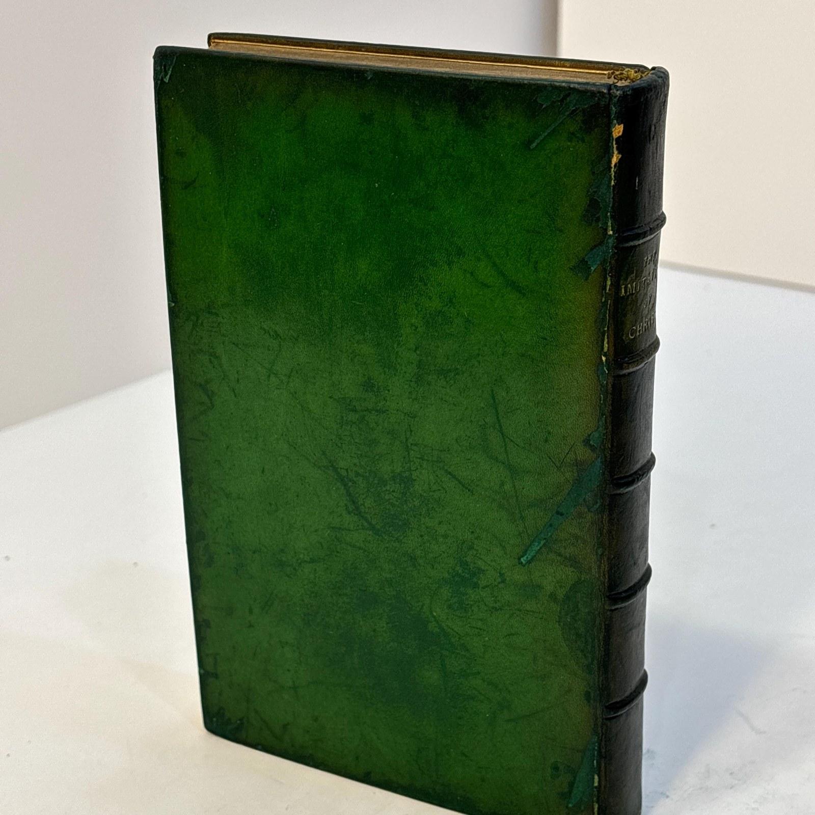 The Imitation of Christ, from the Latin of Thomas A. Kempis with an Introduction b y the venerable F.W. Farrar, D.D. and five Designs by C.M. Gere. Third Edition. Bumpus signed binding. — photograph 9.