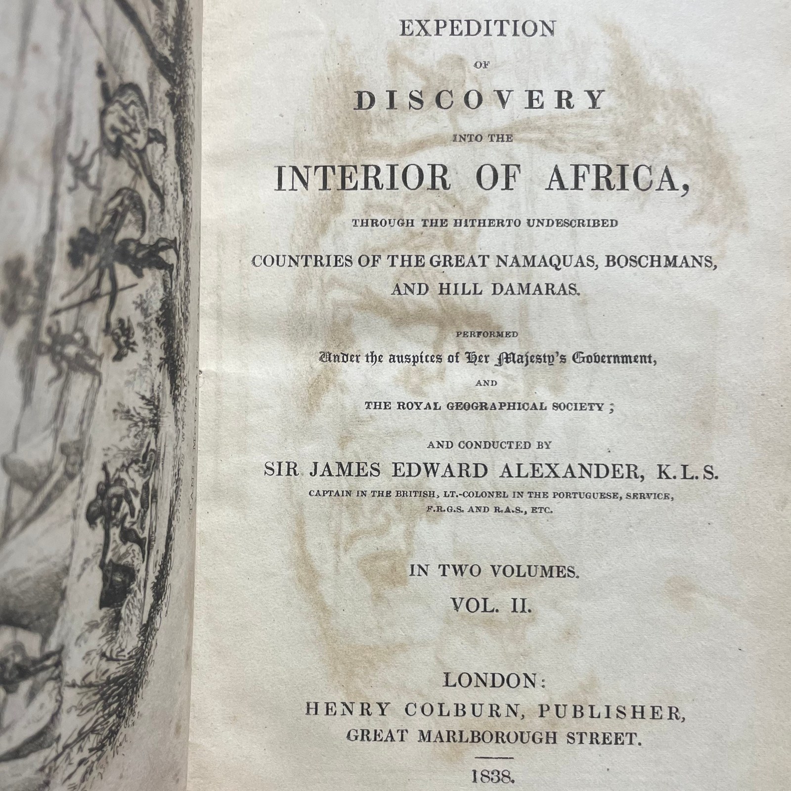 Expedition of Discovery into the Interior of Africa, through the Hitherto Undiscovered Countries of the Great Namaquas, Boschmans, and Hill Damaras preformed under the auspices of Her Majesty's Government, and the Royal Geographical Society — photograph 7.