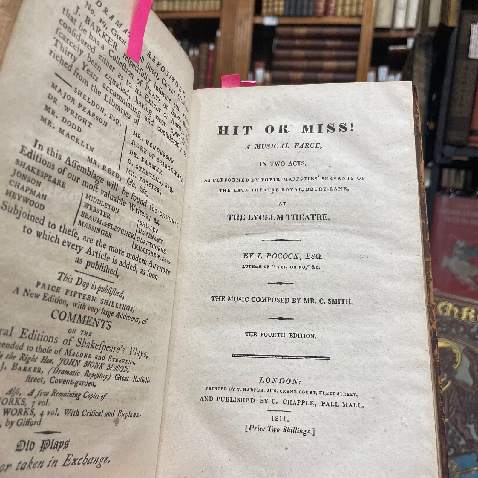 (1.) Yes or No! A musical Farce in Two Acts. (2.) Twenty Yeas Ago! A New Melo-dramatic Entertainment, in Two Acts, (3.) Any Thing New. A Musical Farce in Two Acts, (4.) The Miller and His Men, A Melo-drame, in Two Acts: (5.) For England Ho! A Melo-dramatic Opera. In Two Acts. (6.) John of Paris; A Comic Opera, in Two Acts. — photograph 8.