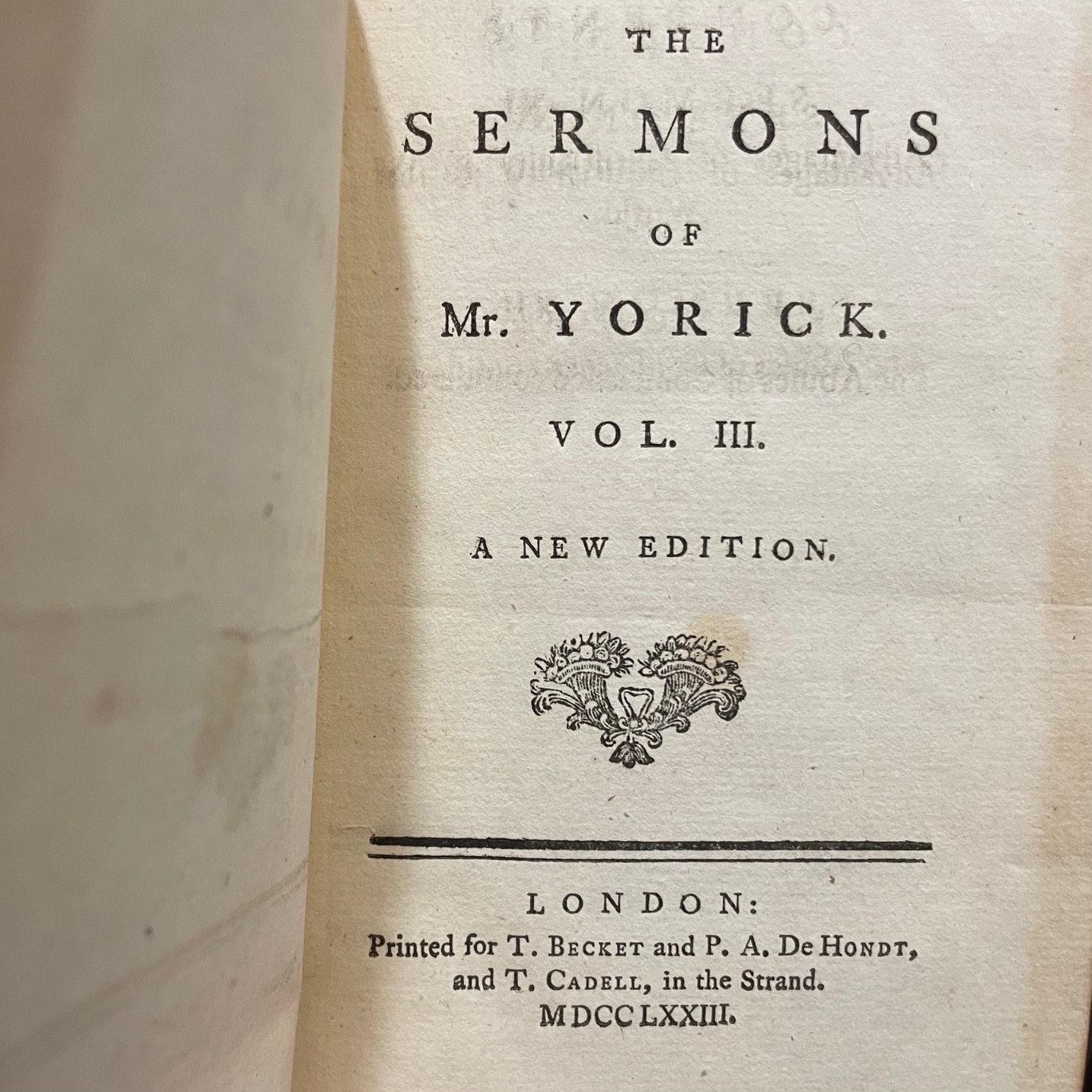 The Sermons of Mr. Yorick — photograph 8.