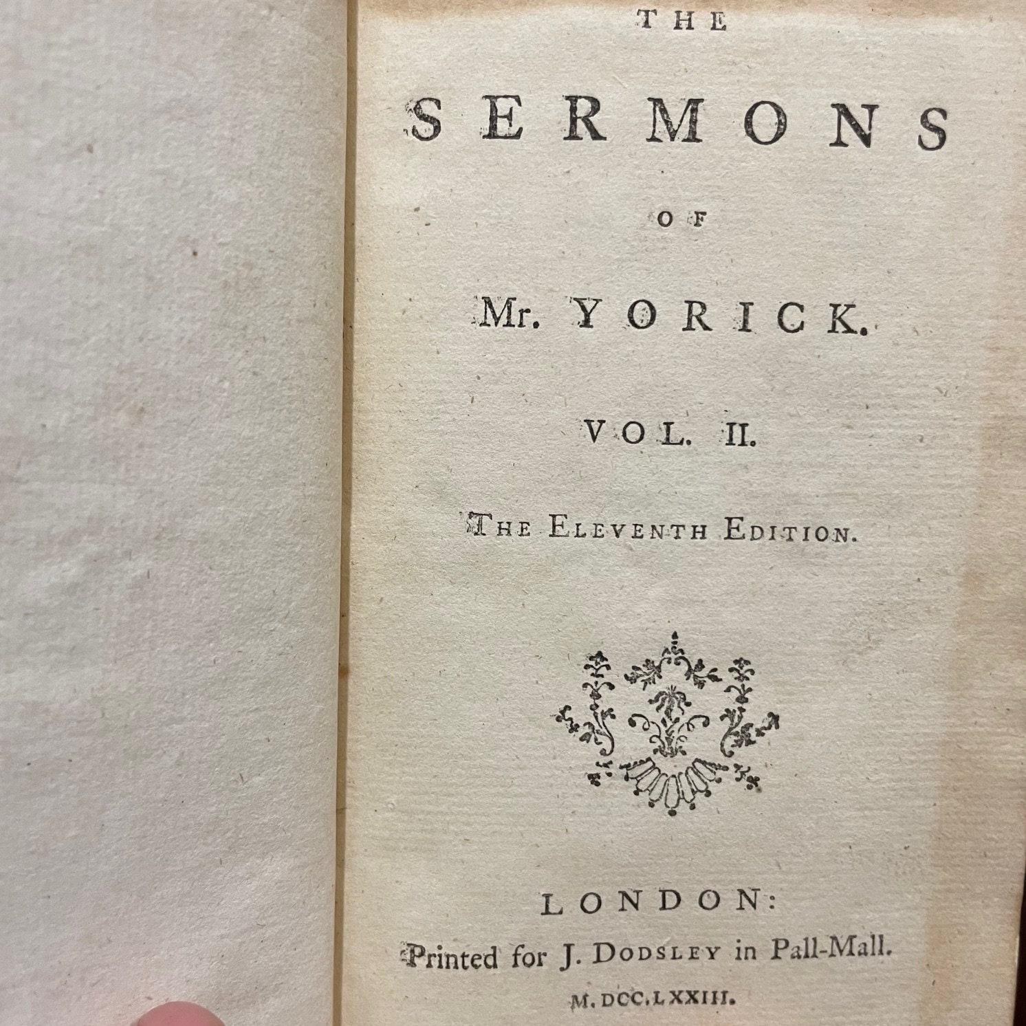 The Sermons of Mr. Yorick — photograph 9.