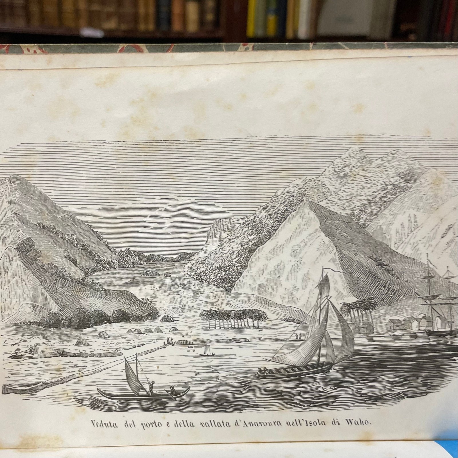 Viaggio Intorno al Globo alla California ed alle Isole Sandwich negli anni 1826, 1827, 1828 e 1829. GOOGLE TRANSLATION: Journey Around the Globe to California and the Sandwich Islands in the years 1826, 1827, 1828 and 1829. Translated from the French to Italian by Carlo Botta. — photograph 10.