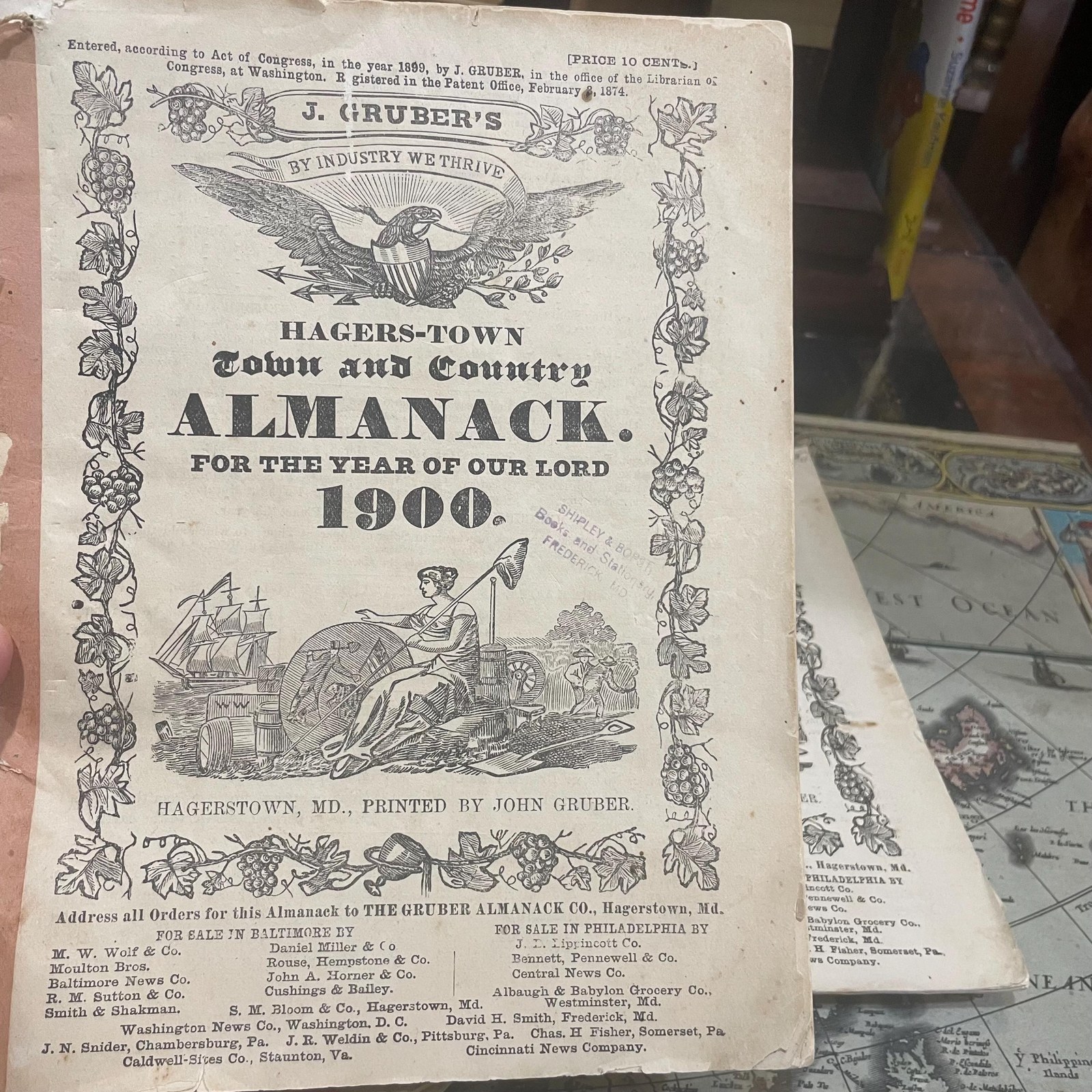 Hagers-Town Town and Country Almanack. For the Year of Our Lord 1900, 01, 16, 17, 18, 19 (5 years) — photograph 2.