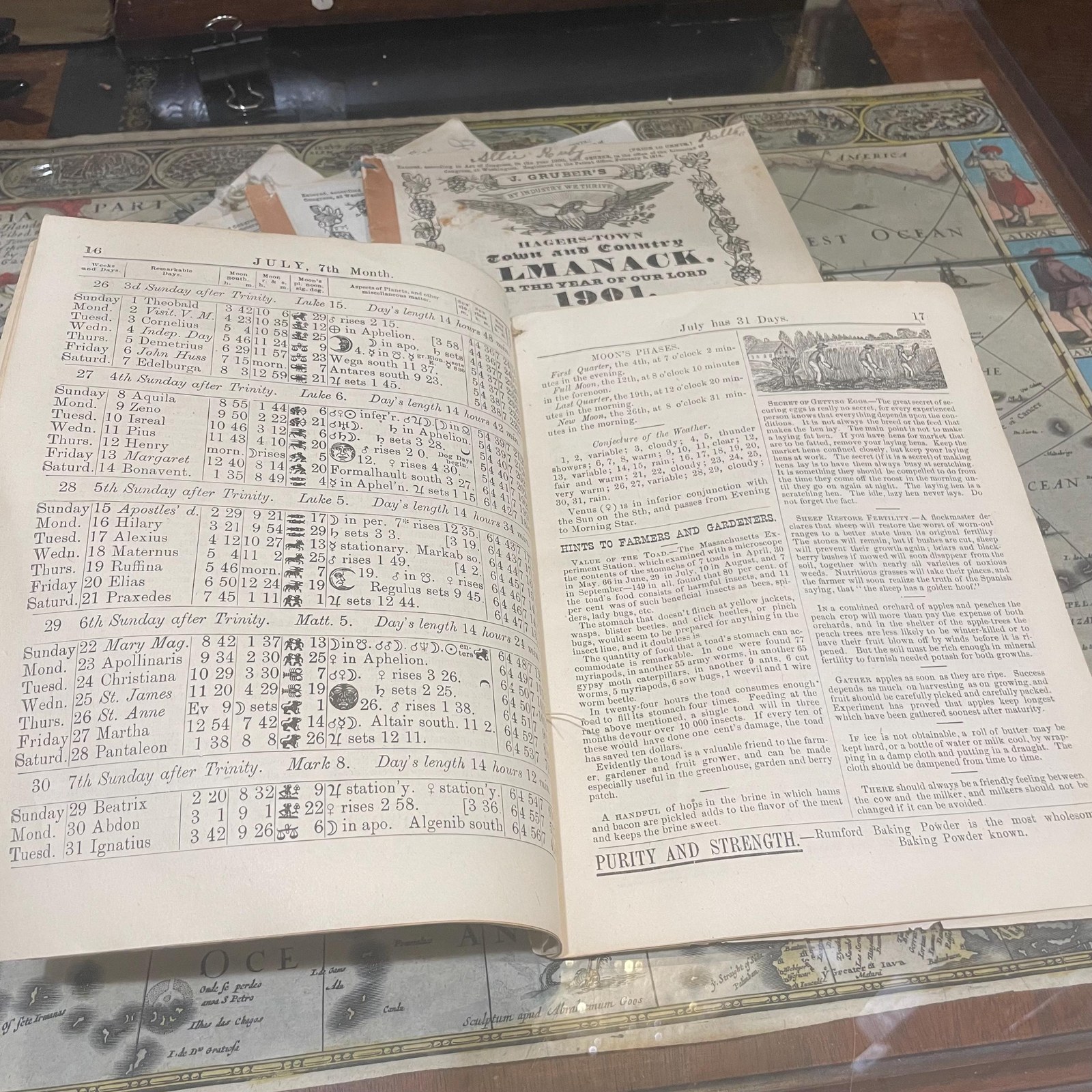 Hagers-Town Town and Country Almanack. For the Year of Our Lord 1900, 01, 16, 17, 18, 19 (5 years) — photograph 8.