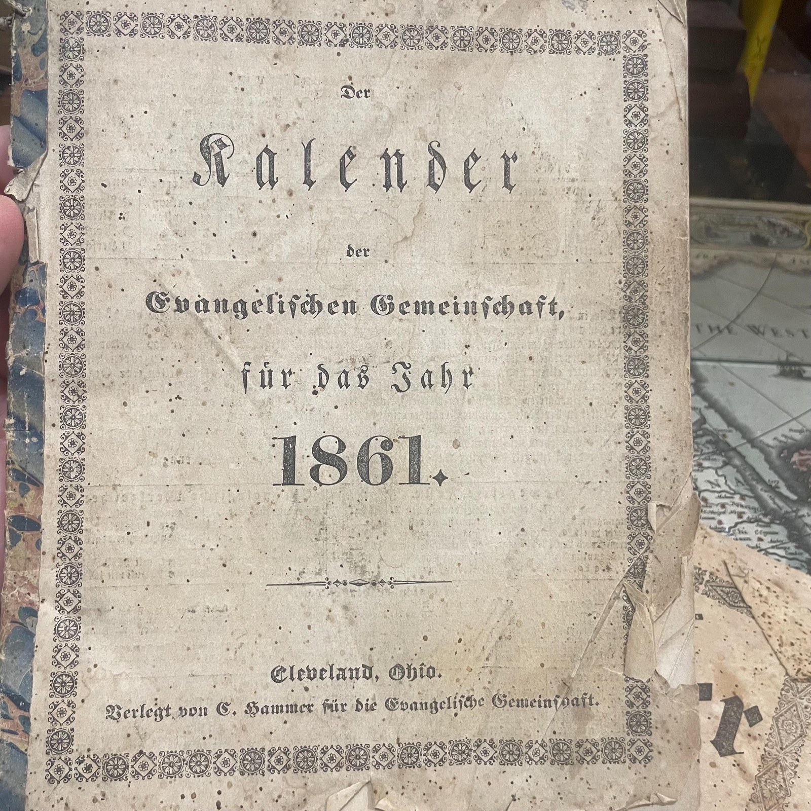 The Calendar for Farmers and Craftsmen, et.al. (4 older Kalenders of German/American interest) — photograph 4.