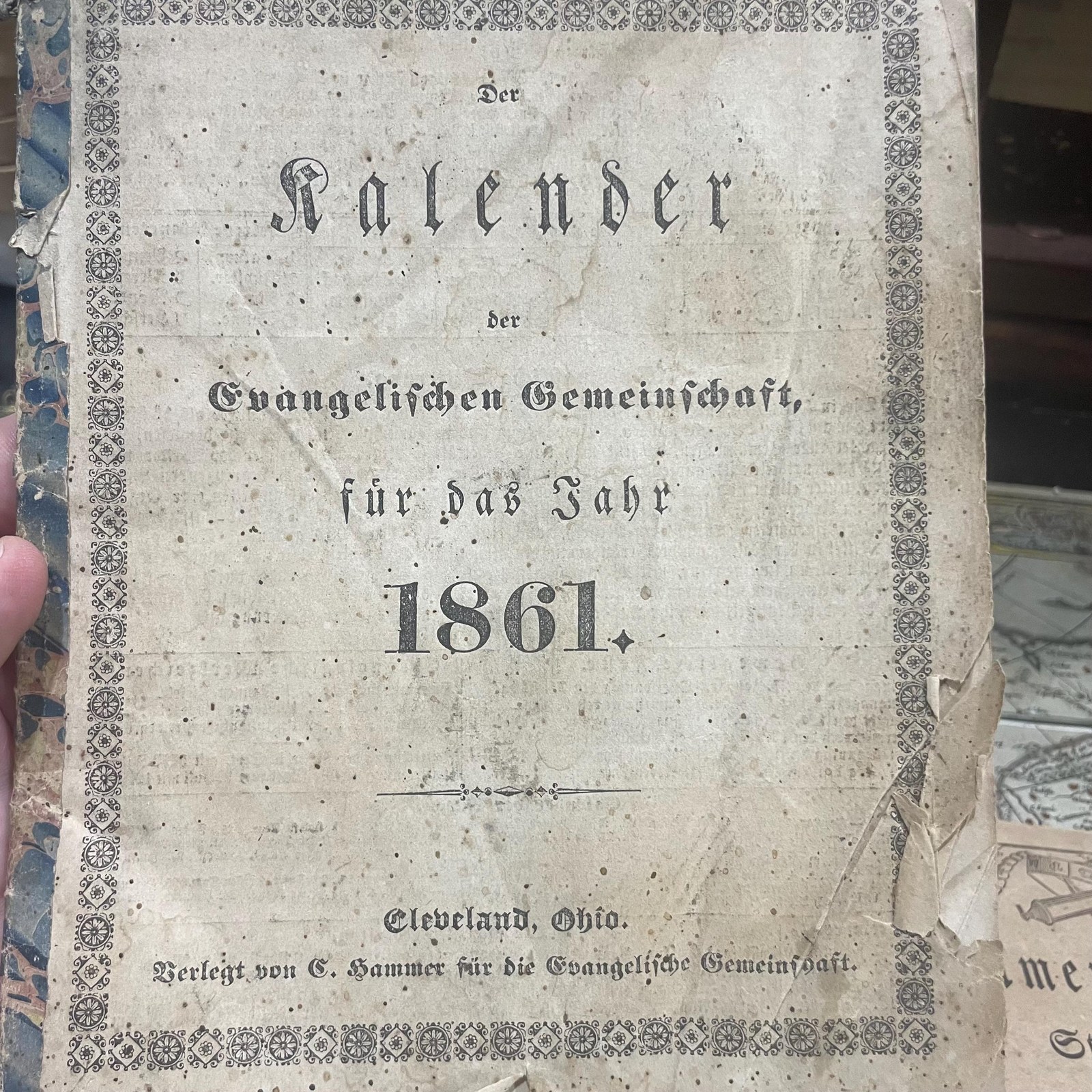 The Calendar for Farmers and Craftsmen, et.al. (4 older Kalenders of German/American interest) — photograph 5.