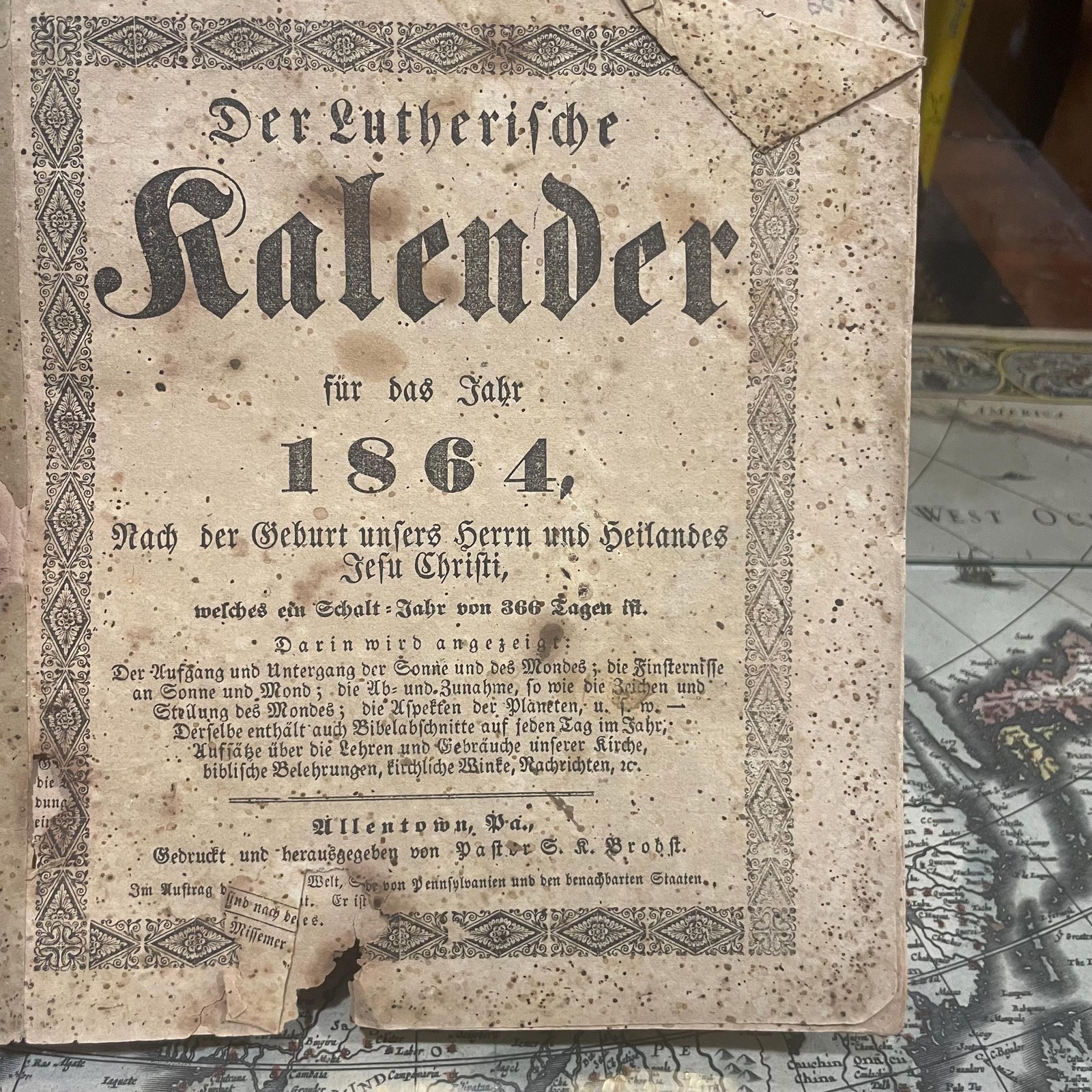 The Calendar for Farmers and Craftsmen, et.al. (4 older Kalenders of German/American interest) — photograph 8.
