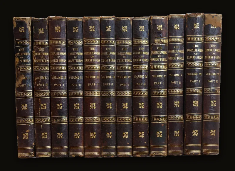 Complete Works of Robert Burns Self-Interpreting) Illustrated with Sixty Etchings and Wood Cuts, Maps and Facsimiles.