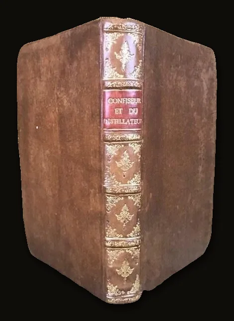 Confiseur Moderne, ou L'art du Confiseur et du Distillateur, contenant toutes les opérations du confiseur et du distilateur, et, en outre, les procédés généraux de quelques arts qui s'y rapportent, particulièrement ceux du parfumeur et du limonadier. Ouvrage enrichi de plusieurs recettes nouvelles, et mis à la Portée de tout amateur, avec les moyens de reconnaître les falsifications et sophistications de tout genre ; auquel on a joint 1° un appendice ou recueil de recettes de médicaments, rendus agréables à la vue et au goût ... 2° Un petit historique de quelques substances simples les plus usuelles. 3° Un vocabulaire des termes techniques. Par J.J. Machet. [[The art of the confectioner and distiller, containing all the operations of the confectioner and the distiller, and, in addition, the general processes of some arts which relate to it, particularly those of the perfumer and the lemonade. A work enriched with several new recipes, and made available to any amateur, with the means of recognizing the falsifications and sophistications of all kinds; To which has been appended 1.An appendix or a collection of recipes of medicines, rendered agreeable to the sight and taste. 2 A small history of some of the most common simple substances. 3. A vocabulary of technical terms. By J.J. Machet.]].