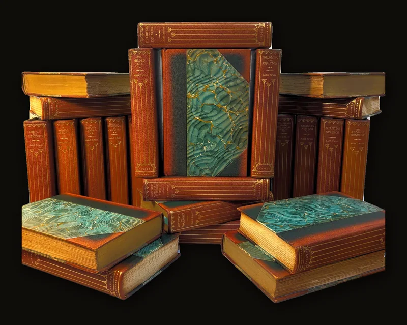 The Writings of Mark Twain, Hillcrest Edition, 25 Volumes, Illustrated.