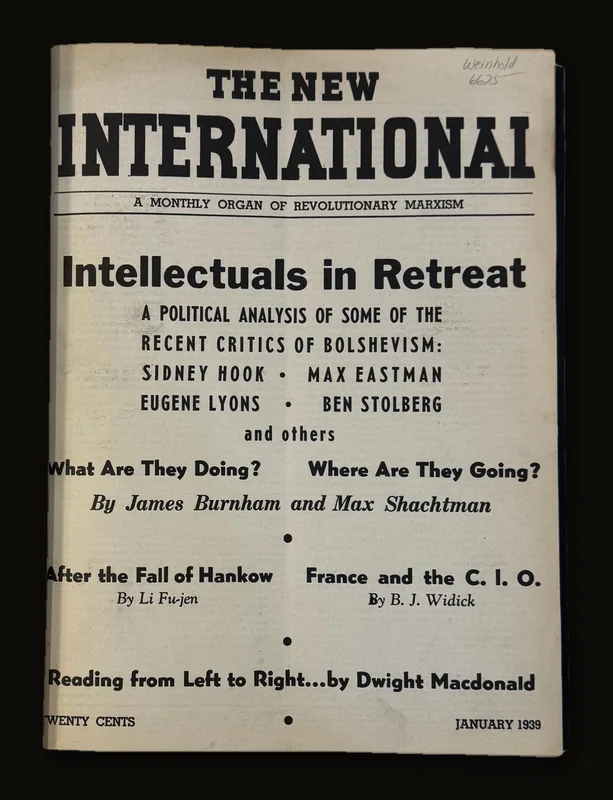 The New International, A Monthly Organ of Revolutionary Marxism, Vol. V, Jan-Dec 1939.