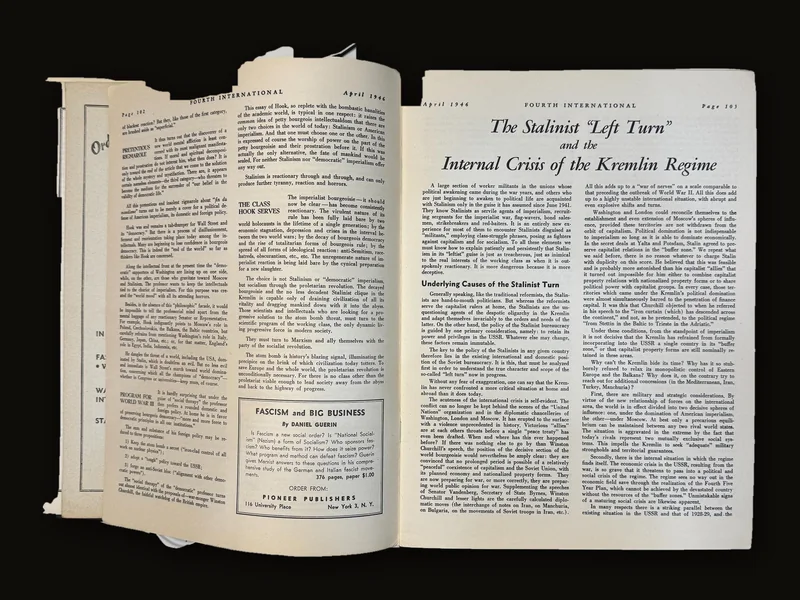 Fourth International, Vol.VII Jan - Dec (lacking Mar) 1946, Vol.VIII Jan - Dec 1947. 23 Issues..