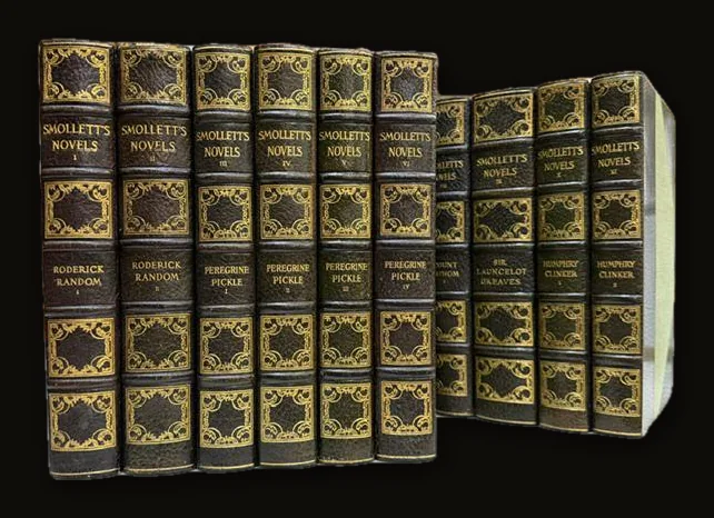 The Novels of Tobias Smollett, Large Paper Edition, 11 volumes Limited Edition #131, 30/500 (married set).