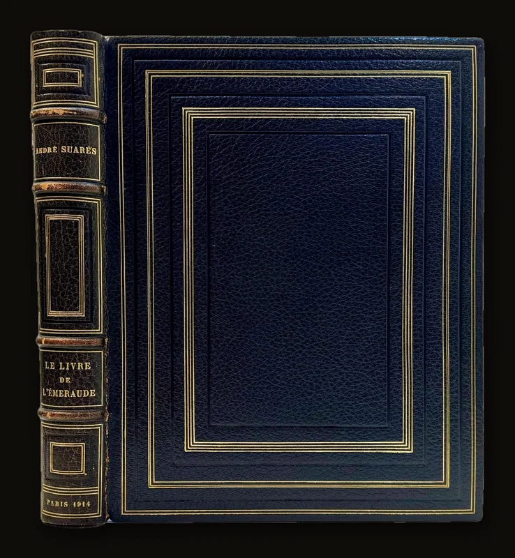 Le Livre de l’Émeraude: En Bretagne. Compositions de MM. C. Cottet, A. Dauchez, L. Simon, gravées à l’eau-forte par MM. Cottet et Dauchez. Translated: The Book of the Emerald: In Brittany. Compositions by C. Cottet, A. Dauchez, and L. Simon, etched by Cottet and Dauchez. Limited Edition #144/150.