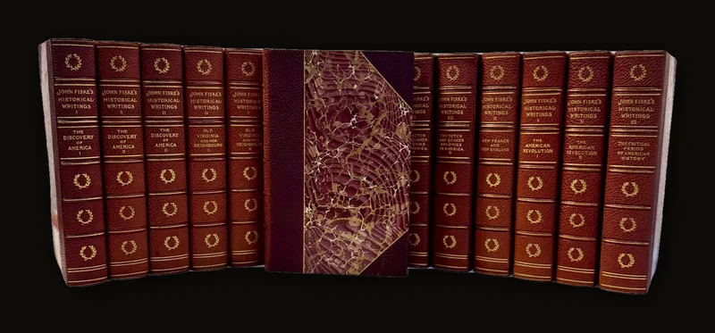 The Historical Writings of John Fiske, American History 1600-1789 | Illustrated, 12 Volumes, Standard Library Edition, 1902.