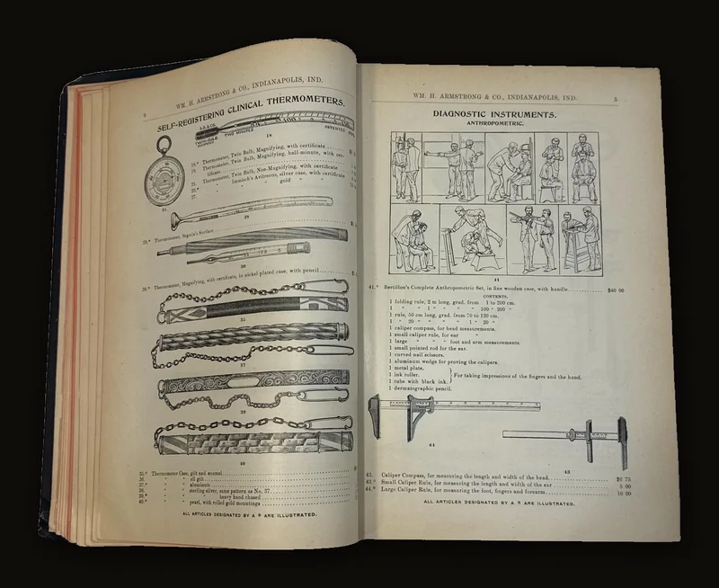 Catalogue of Surgical Instruments, Deformity Apparatus, Aseptic Furniture and Hospital Supplies | Wm. H. Armstrong, c. 1901 | Fourth Edition.