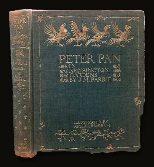 Peter Pan in Kensington Gardens From the Little White Bird WITH DUST JACKET. Illustration by Arthur Rackham.