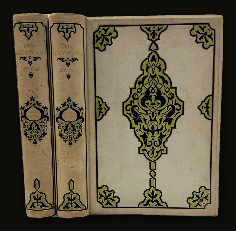 The Alhambra by Washington Irving, 1894 | Author's Revised Edition, Darro Edition, Two Volumes.