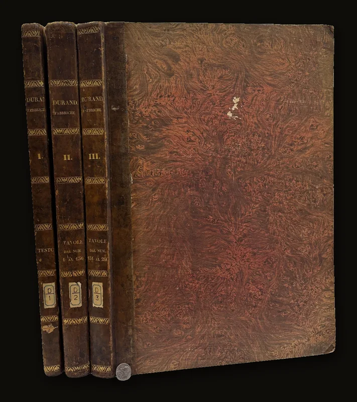 Raccolta e paralello {French & Italian} delle fabbriche classiche di tutti i tempi d'ogni popolo e di Ciascun stile; con l'aggiunta di altre 300 e più fabbriche e monumenti d'ogni genere antichi e moderni e della storia generale dell'architettura. [[Collection and parallels {French & Italian} of the classic structures of all times of every people and of each style; With the addition of another 300 and more structures and monuments of all kinds ancient and modern and of the general history of architecture.]].