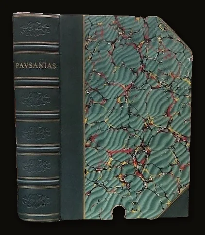 Pausanias' Accurate Description of Greece 1696 the Latin interpretation of Romulus Amasaeus Greek and Latin Text Manuscript.