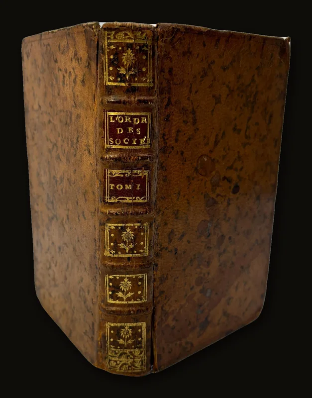L'Ordre Naturel it Essentiel des Societes Politiques [The Natural Order of the Essential Political Societies]  Thomas Jefferson Library Collection. FIRST EDITION of the physiocrat's best-known book, praised by Adam Smith and Diderot, among others, and considered by some of his contemporaries to be superior to Montesquieu's L'esprit des loix. Among other reactions it provoked Voltaire's L'homme aux quarante ecus..