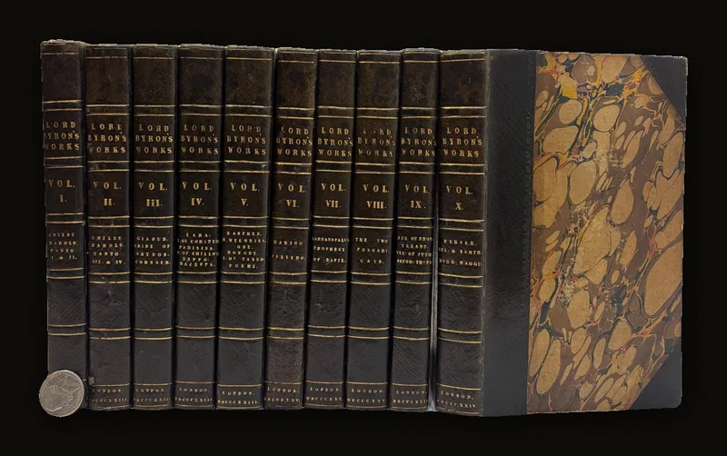 Works of Lord Byron (Mixed set - in 5, 8, 10 volumes).