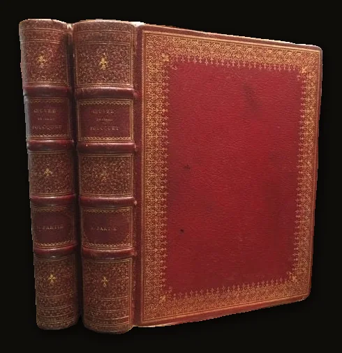 Oeuvres de Jehan Foucquet. Heures de Maistre Estienne Chevalier. [Works by Jehan Foucquet. Book of Hours of Maistre Estienne Chevalier] Chromolithographie by Lemercier & Cie..
