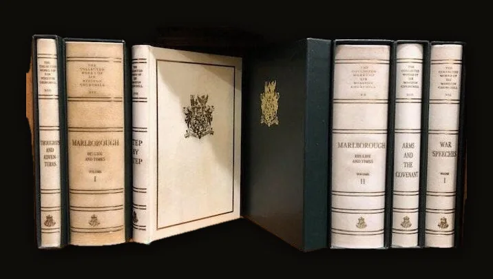The Collected Works of Sir Winston S. Churchill, complete in 38 volumes, 34+4) including The Collected Essays. Centenary Edition..