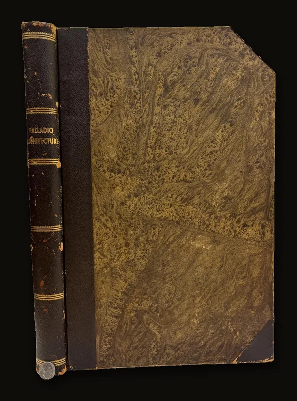 Architecture De Palladio, Divisée En Quatre Livres: Dans Lesquels, Après un Traité des cinq Ordres, joint aux observations les plus nécessaires pour bien bâtir, Il Est Parlé De la Construction des Maisons publiques & particuliéres des grands-chemins, des ponts, des places-publiques, des xystes, & des temples; avec leurs plans, profils, coupes, & elevations Avec Des Notes D'Inigo Jones, qui n'avoient point encore été imprimées. Le tout revu, dessiné, & nouvellement mis au jour Par Jaques Leoni, Venitien, Architecte de S.A.S. l'Electeur Palatin. Traduit De L'Italien Tome Premier Contenant les deux premiers Livres.  GOOGLE TRANSLATION: Architecture Of Palladio, Divided Into Four Books: In Which, After A Treatise Of The Five Orders, Attached To The Observations Most Necessary To Build Well, It Is Speaking Of The Construction Of Public Houses & Particulars Of Highways, Bridges, Squares -publics, xysts, & temples; with their plans, profiles, sections, & elevations With Notes Of Inigo Jones, which had not yet been printed. All reviewed, drawn, & newly updated By Jaques Leoni, Venitian, Architect of H.S.H the Elector Palatine. Translated From Italian Tome Premier Containing the First Two Books.

Google Translation:  Architecture Of Palladio, Divided Into Four Books: In Which, After A Treatise Of The Five Orders, Attached To The Observations Most Necessary To Build Well, It Is Speaking Of The Construction Of Public Houses & Particulars Of Highways, Bridges, Squares -publics, xysts, & temples; with their plans, profiles, sections, & elevations. With Notes Of Inigo Jones, which had not yet been printed. All reviewed, drawn, & newly updated By Jaques Leoni, Venitian, Architect of H.S.H the Elector Palatine. Translated From Italian Tome Premier, Containing the First Two Books..