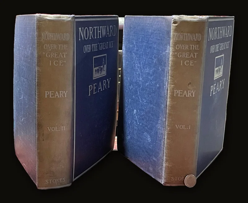 Northward Over the "Great Ice"  A narrative of life and work along the shores and upon the interior ice-cap of northern Greenland in the years 1886 and 1891-1897. With a description of the Little Tcompartmente of Smith Sound Eskimos, the most northerly human beings in the world, and an account of the discovery and bringing home of the "Saviksue," or great Cape-York meteorites.