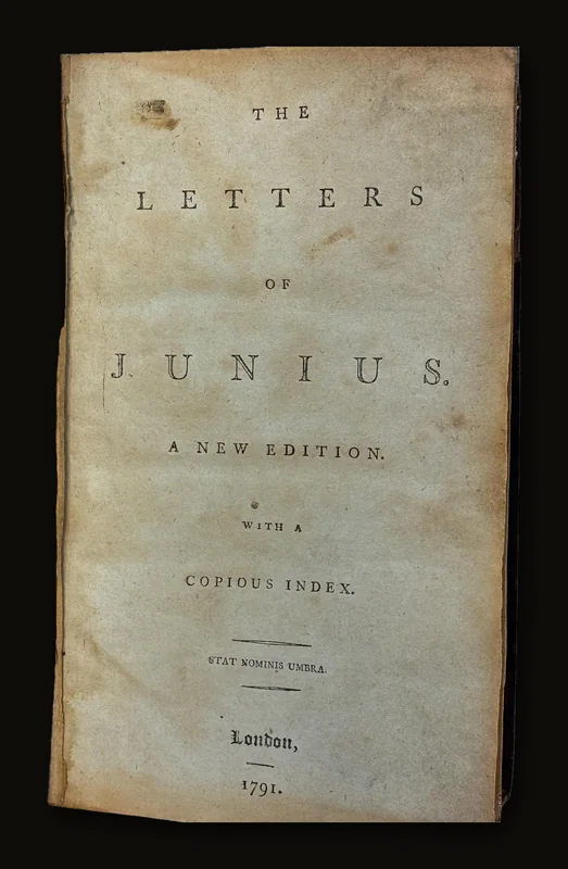 The Letters of Junius. A new Edition. With a Copious Index.