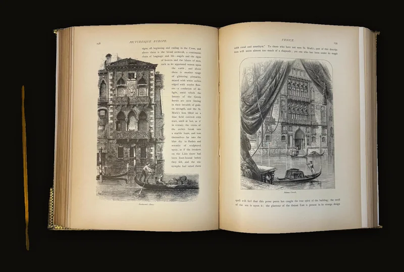Picturesque Europe; a delineation by pen and pencil of the natural features and the picturesque and historical places of Great Britain and the continent. Illustrated on steel and wood by European and American artists..