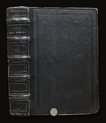 Polyglott Bible with Apocraypha:  Novvum Testamentum Graecum cum vulgata interpretatione Latina Graeci contextual lineis inserta ….. Accesserunt & huic editions Libri Graece Scripti, qui Vocantur Apocryphi, cum interlineari interpretatione Latina ex Bibliis Complutensibus deprompta.  WITH Biblia Hebraica eorundem Latina Interpretatio Xantis Pagnini Lucensis, Benedicti Ariae Montani Hispal. & quorundam aliorum collato studio, ad Hebraicam dictionem diligentissime expensa.  GOOGLE TRANSLATE:  The Greek New Testament, with a revised Latin interpretation of the Greek with contextual lines inserted .... There were also added to this edition of the Book of Greek Writings, which are called Apocryphs, with an interlinear Latin Interpretation taken from the Complutenses from the Bible.  WITH  The Hebrew Bible of the same Latin translation of Xantis Pagnini Lucensis, Benedicti Aria Montani Sevilla and the study of some others, having been conferred on them, was most carefully expended for the Hebrew language..