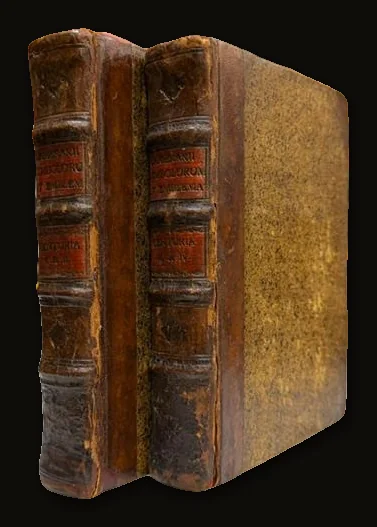 Symbolorum et emblematum centuriae tres. I. Ex herbis & stirpibus. II. Ex animalibus quadrupedibus. III. Ex volatilibus & insectis. Editio secunda, auctior & accuratior, accessit noviter centuria IV. Ex aquatilibus & reptilibus, cum figuris aeneis (trans: Three centuries of symbols and emblems. I. From herbs and stocks. II. From four-footed animals. III. From birds and insects. The second edition, larger and more accurate, was newly added in the IIII. From aquatic and reptiles, with bronze figures ).