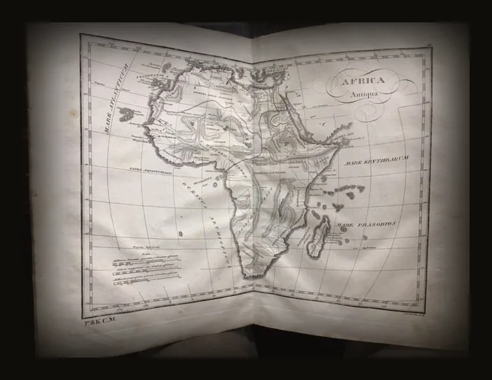 Tabulae Geographicae Orbis Veteribus Noti (trans. from Latin: Geographical Maps of the World Known to the Ancients) Sampolli Achille.