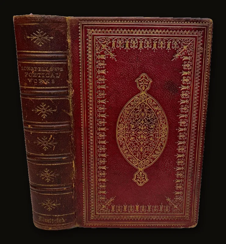(Fore-Edge painting) The Poetical Works of Henry Wadsworth Longfellow.
