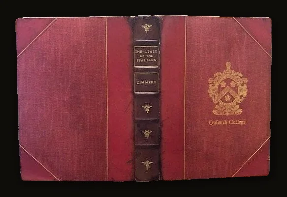 The Italy of The Italians. Prize Binding. Signed Binding of Bickers & Son.