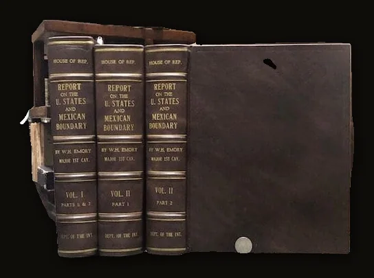 Report On The United States and Mexican Boundary Survey, Made Under The Direction of The Secretary of The Interior By William H. Emory. Vol.I w/ Parts 1, 2, Vol. II Part 1, Vol. II Part 2..